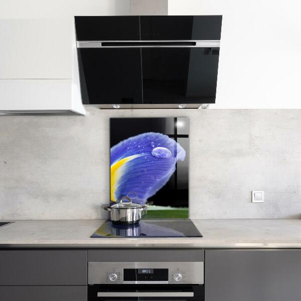 Küchenrückwand Spritzschutz Lila Irisblume