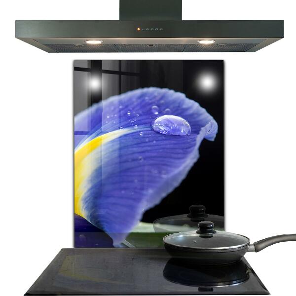 Küchenrückwand Spritzschutz Lila Irisblume