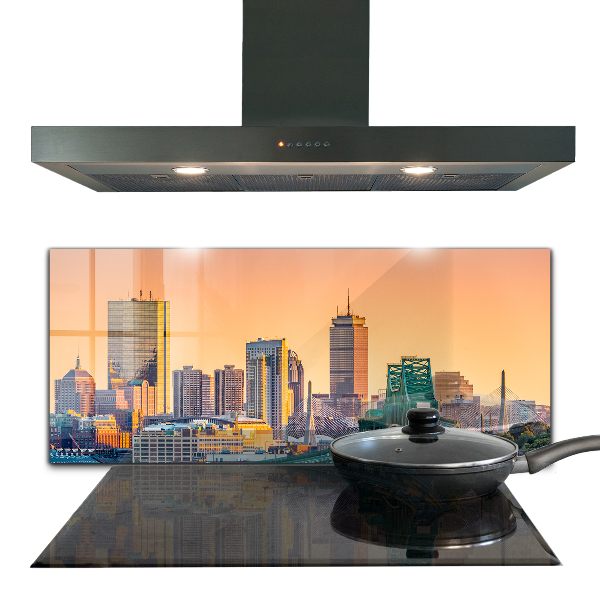 Küchenrückwand Fliesenspiegel Bostoner Architektur