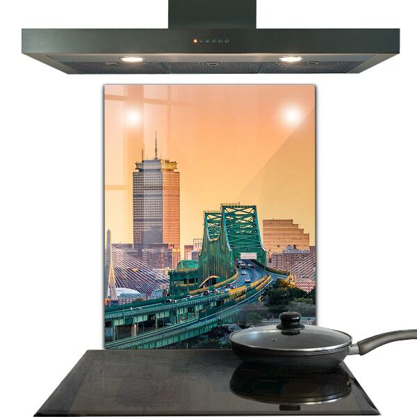 Küchenrückwand Fliesenspiegel Bostoner Architektur