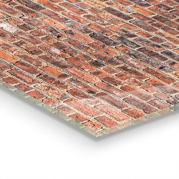 Küchenrückwand Fliesenspiegel Ziegelwandstruktur