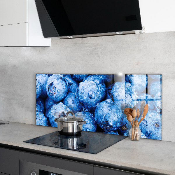 Küchenrückwand Spritzschutz Reife Blaubeeren