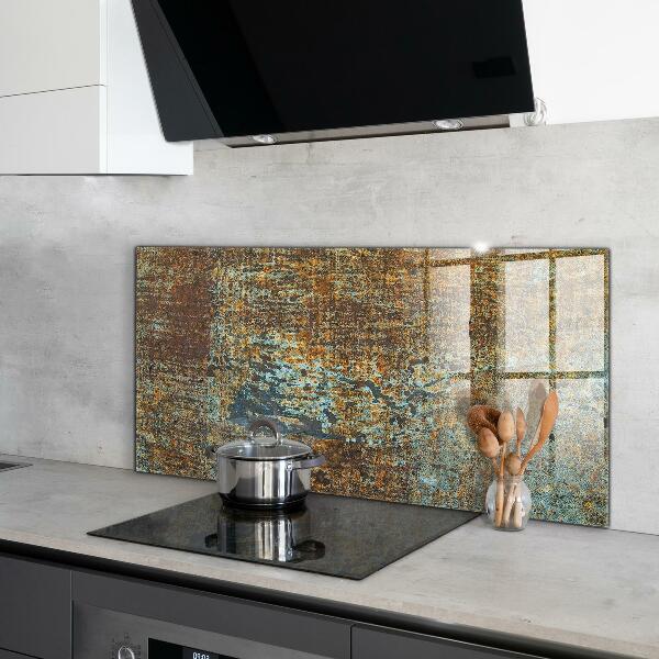 Küchenrückwand Fliesenspiegel Alte Metallstruktur