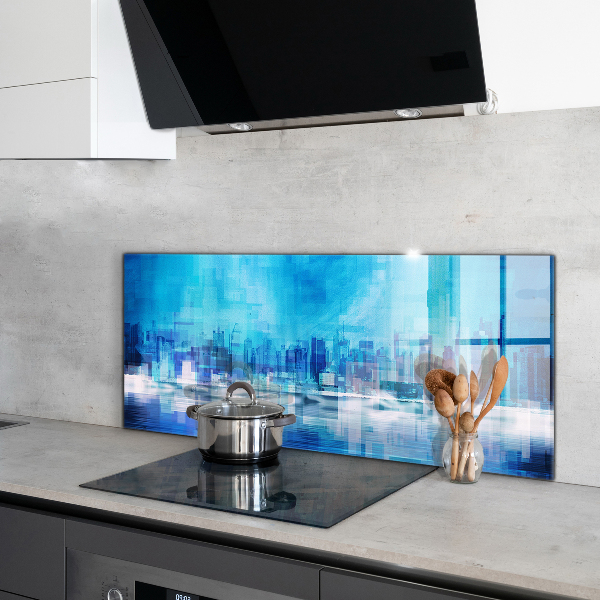Küchenrückwand Fliesenspiegel Panorama von Manhattan New York
