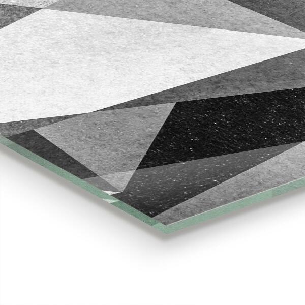 Küchenrückwand Fliesenspiegel Graue geometrische Abstraktion