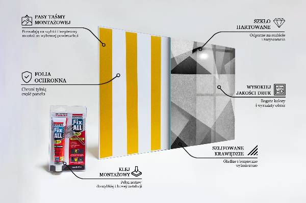 Küchenrückwand Fliesenspiegel Graue geometrische Abstraktion
