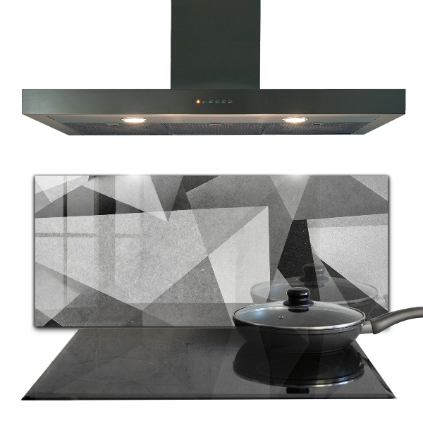 Küchenrückwand Fliesenspiegel Graue geometrische Abstraktion