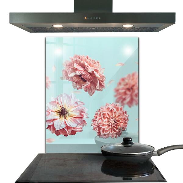 Küchenrückwand Fliesenspiegel Blumen im Flugkomposition