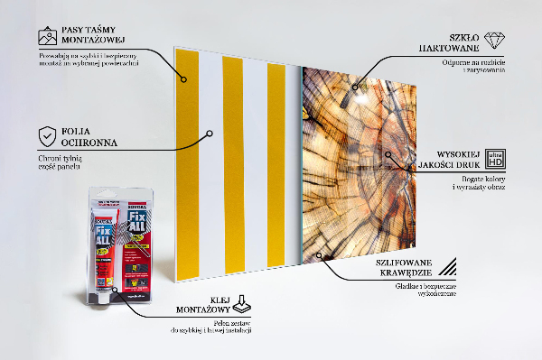 Küchenrückwand Fliesenspiegel Natürliche Holzmaserung