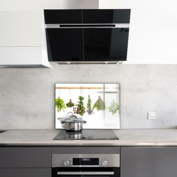 Küchenrückwand Spritzschutz Getrocknete Kräuter Kraft der Natur