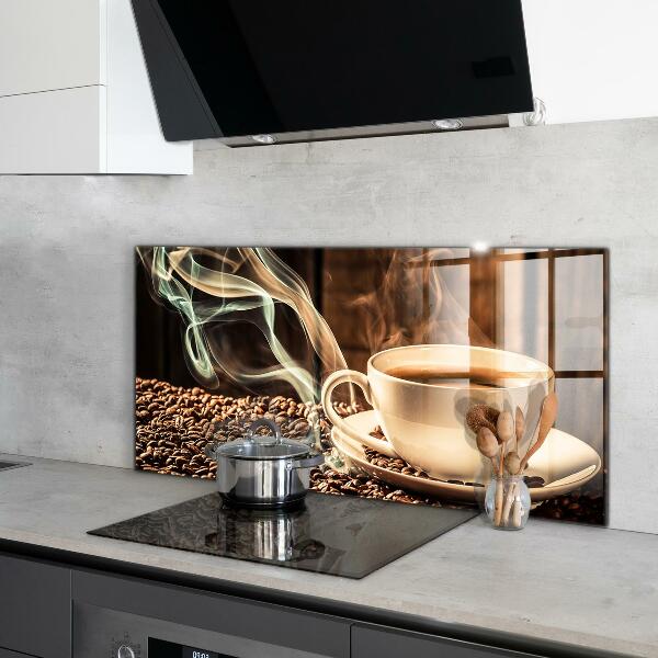 Küchenrückwand Spritzschutz Eine Tasse aromatischen Kaffee