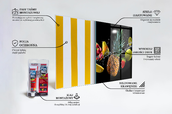 Küchenrückwand Spritzschutz Saftige Fruchtzusammensetzung