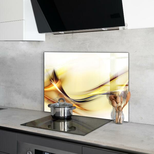 Küchenrückwand Spritzschutz Abstraktion von Energiewellen