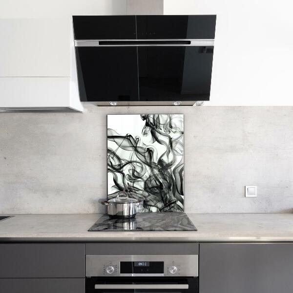 Küchenrückwand Spritzschutz Bänder der Rauchabstraktion