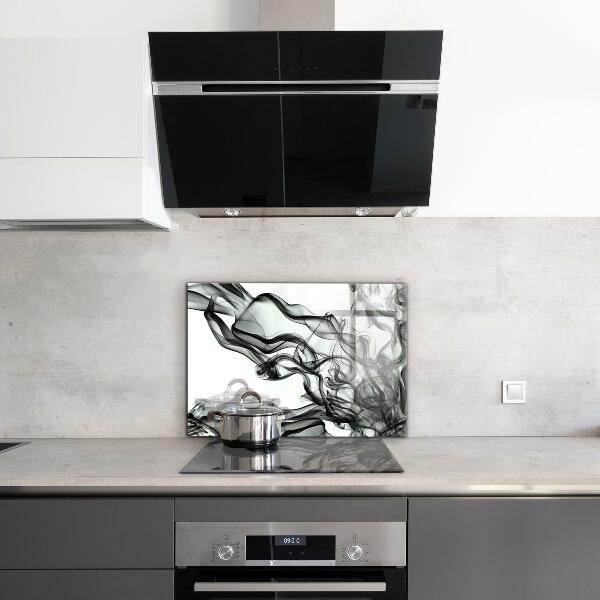 Küchenrückwand Spritzschutz Bänder der Rauchabstraktion