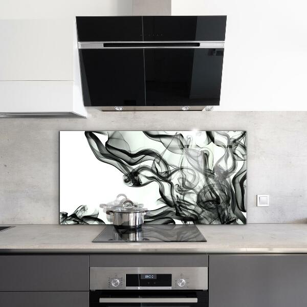 Küchenrückwand Spritzschutz Bänder der Rauchabstraktion