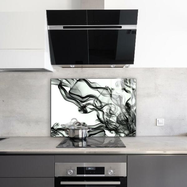 Küchenrückwand Spritzschutz Bänder der Rauchabstraktion