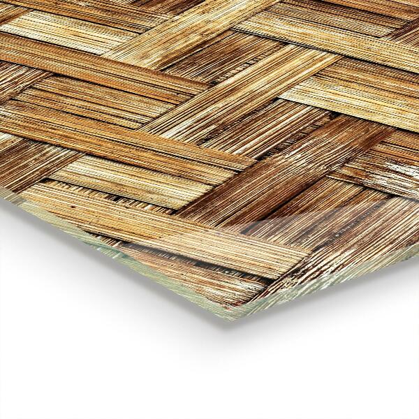 Küchenrückwand Fliesenspiegel Geflochtenes Bambus-Rattan Asien