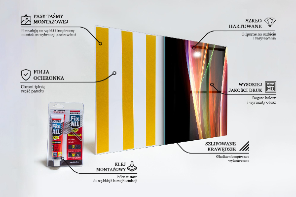 Küchenrückwand Spritzschutz Abstraktion von Energiewellen