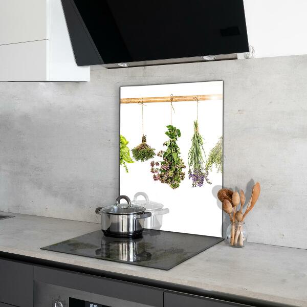 Küchenrückwand Spritzschutz Getrocknete Kräuter, gesunde Ernährung