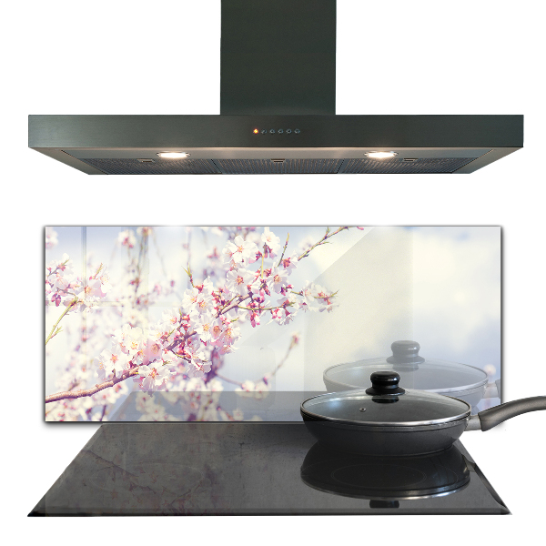 Küchenrückwand Fliesenspiegel Zarte rosa Blüten