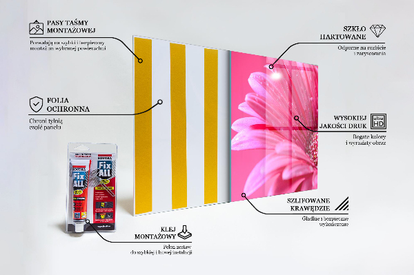 Küchenrückwand Fliesenspiegel Rosa Blumen-Naturdetails