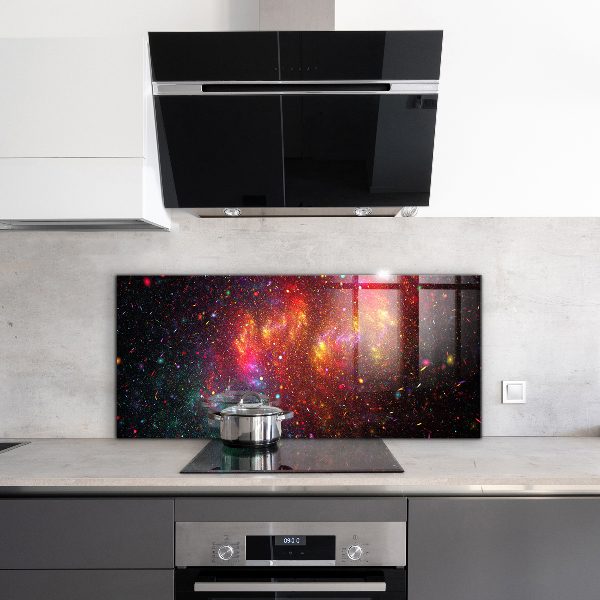 Küchenrückwand Spritzschutz Galaxie-Chaos-Fantasie