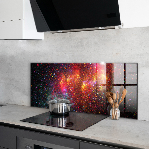 Küchenrückwand Spritzschutz Galaxie-Chaos-Fantasie