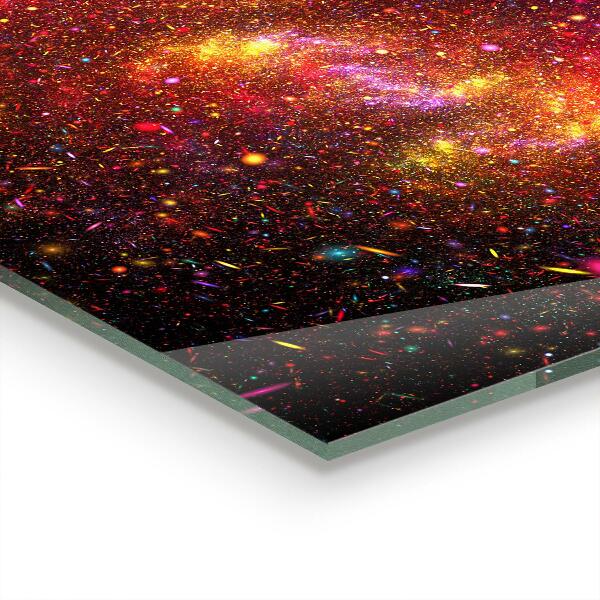 Küchenrückwand Spritzschutz Galaxie-Chaos-Fantasie
