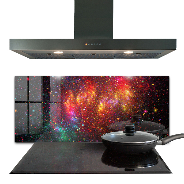 Küchenrückwand Spritzschutz Galaxie-Chaos-Fantasie
