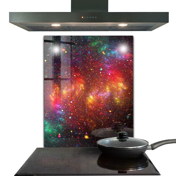 Küchenrückwand Spritzschutz Galaxie-Chaos-Fantasie