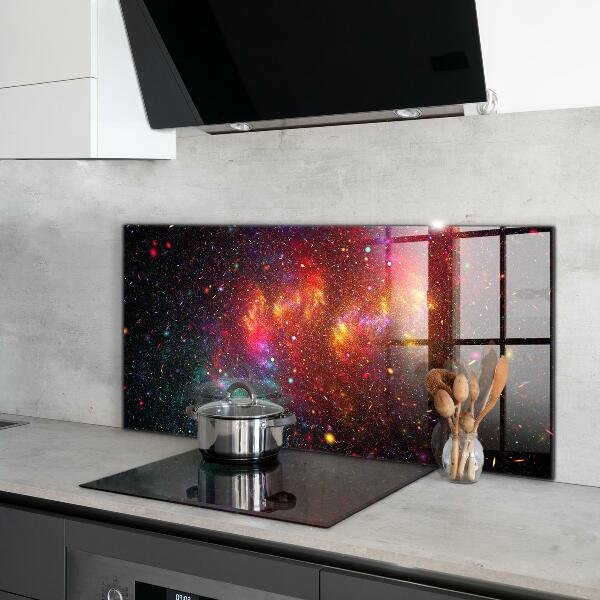 Küchenrückwand Spritzschutz Galaxie-Chaos-Fantasie