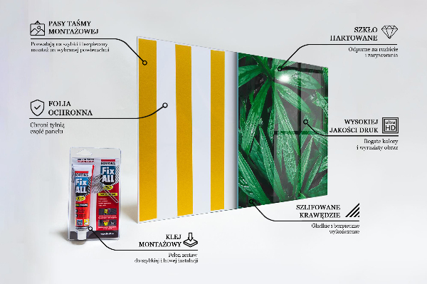 Küchenrückwand Fliesenspiegel Exotische Dschungelblätter