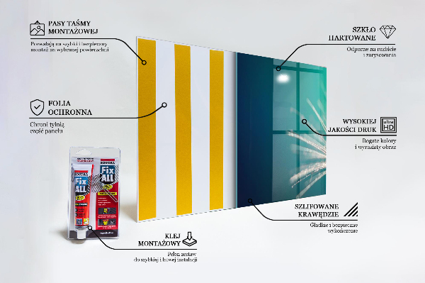 Küchenrückwand Fliesenspiegel Löwenzahn mit Tautropfen