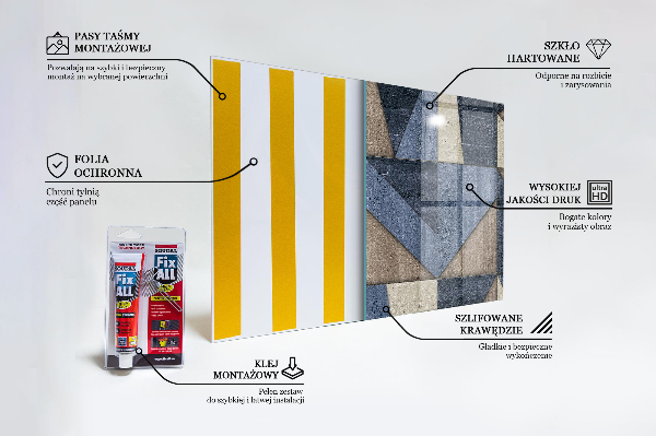 Küchenrückwand Spritzschutz Geometrische Abstraktion