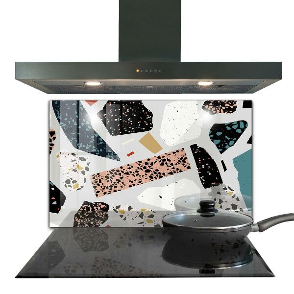 Küchenrückwand Fliesenspiegel Terrazzo-Terrazzo-Granit