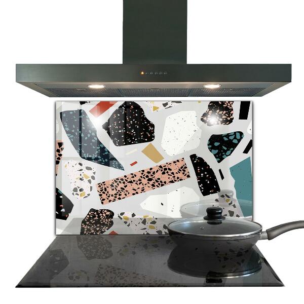 Küchenrückwand Fliesenspiegel Terrazzo-Terrazzo-Granit