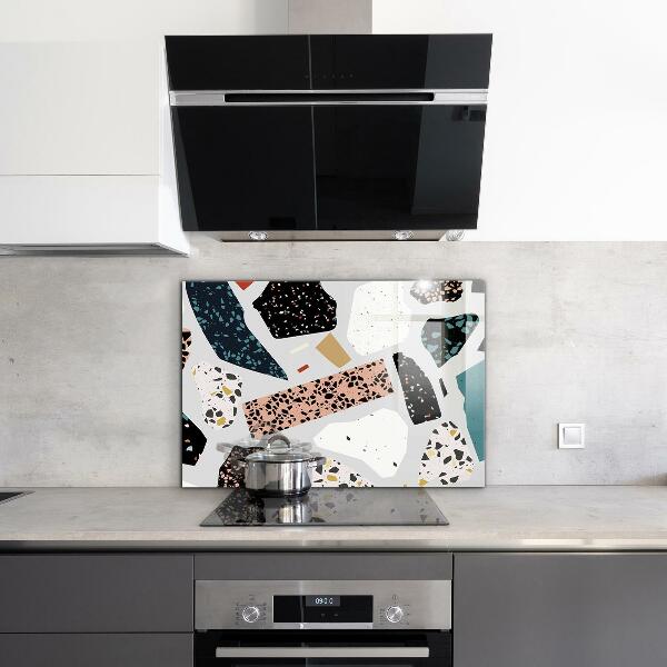 Küchenrückwand Fliesenspiegel Terrazzo-Terrazzo-Granit