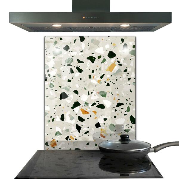 Küchenrückwand Fliesenspiegel Terrazzo-Naturstein