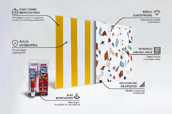 Küchenrückwand Fliesenspiegel Terrazzostein