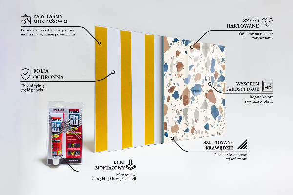 Küchenrückwand Fliesenspiegel Terrazzo-Terrazzo-Stein