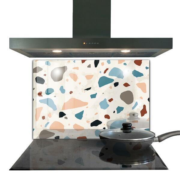 Küchenrückwand Fliesenspiegel Terrazzo-Terrazzo-Stein