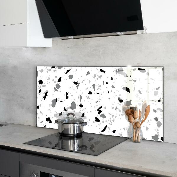 Küchenrückwand Fliesenspiegel Monochromer Terrazzo