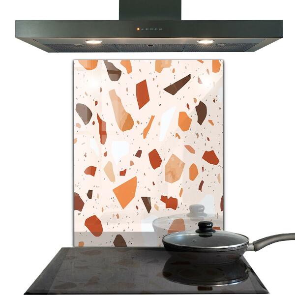 Küchenrückwand Fliesenspiegel Terrazzo-Terrazzo-Stein