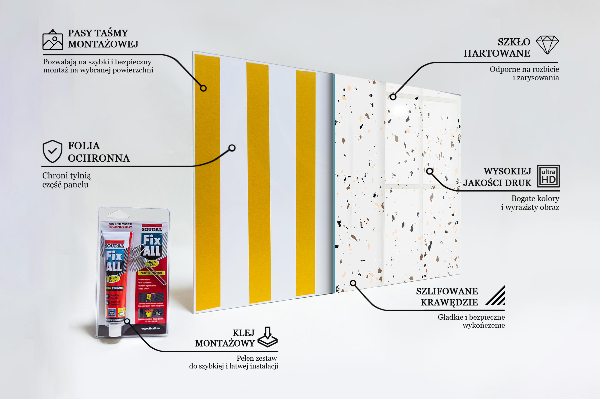 Küchenrückwand Fliesenspiegel Zarter Terrazzo-Terrazzo