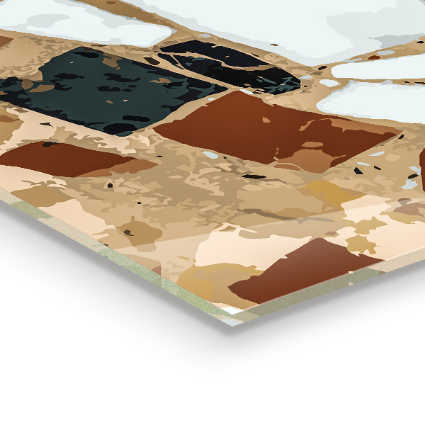 Küchenrückwand Fliesenspiegel Terrazzo-Naturstein