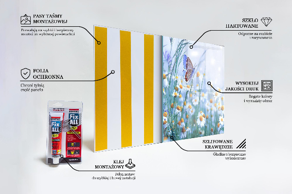 Küchenrückwand Fliesenspiegel Sommerwiese-Schmetterlingsblume