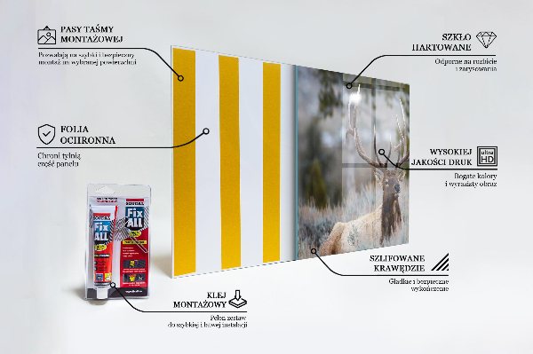 Küchenrückwand Spritzschutz Hirschwildnis