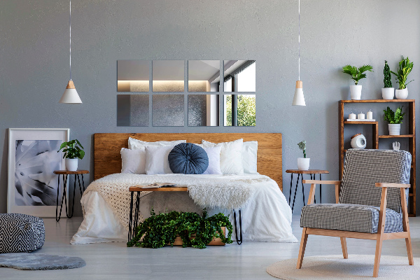 Selbstklebende spiegelfliesen 6 Stk. 20X20 cm