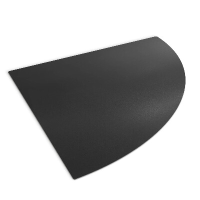 Funkenschutzplatte Kaminöfen aus Schwarzblech in Viertelkreisform 100x100 cm